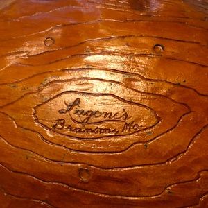 Vintage Ozarks Faux Wood Plate "Vacation Land" Lugene's Branson MO 12" x 10.5"